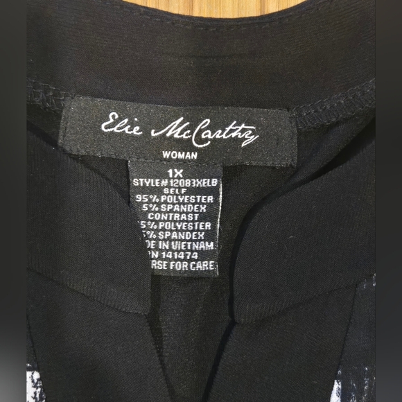 NWOT Elie McCarthy Checkered Button-Up Shirt - Picture 6 of 9